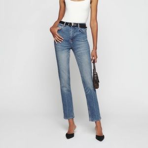 Reformation denim! Lisa high rise straight jean